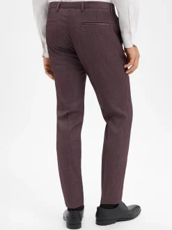 CG - CLUB of GENTS Herren Baukasten-Hose - Pascal-ST in aubergine