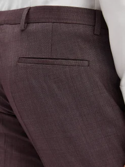 CG - CLUB of GENTS Herren Baukasten-Hose - Pascal-ST in aubergine