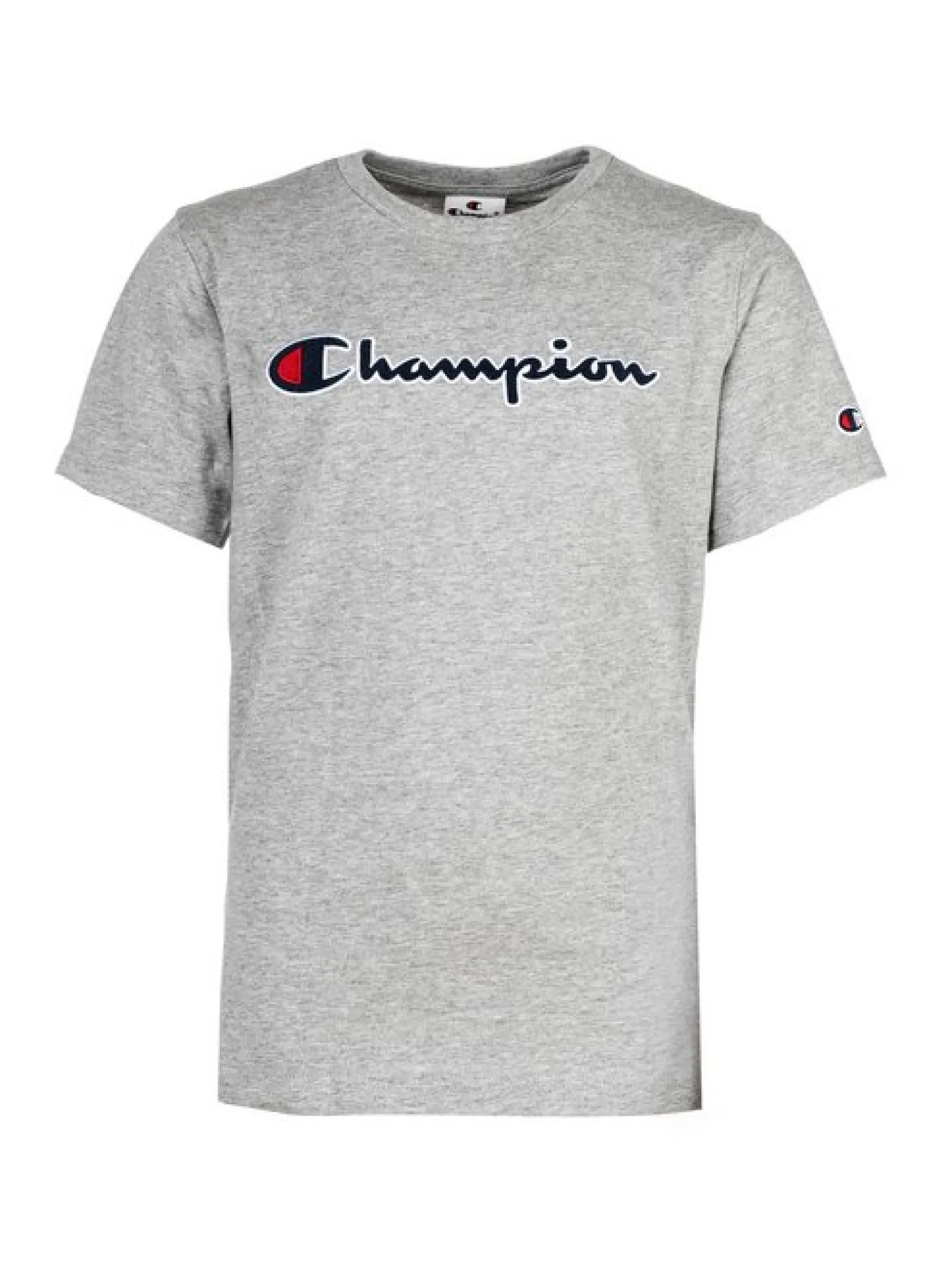 Champion Unisex T-Shirt in grau - Ausschnitt: Rundhals