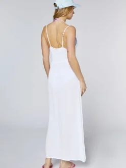 Chiemsee Damen Kleid in weiß - Ausschnitt: V-Ausschnitt