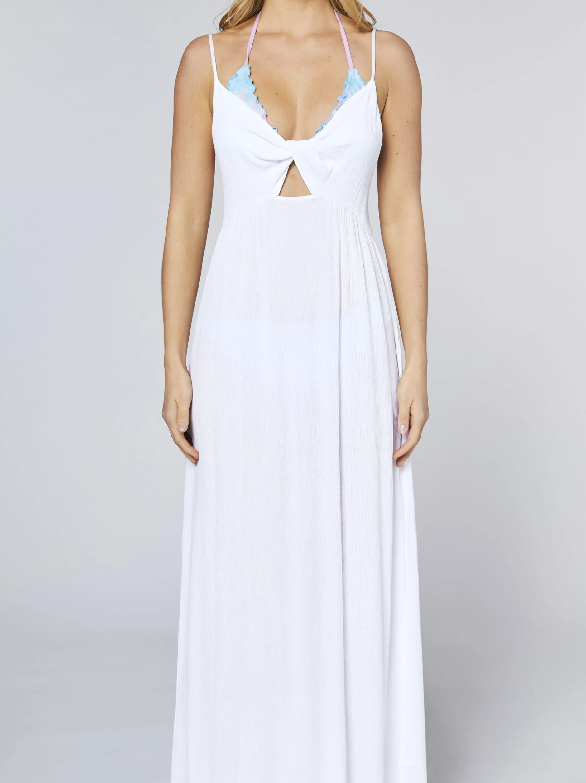 Chiemsee Damen Kleid in weiß - Ausschnitt: V-Ausschnitt