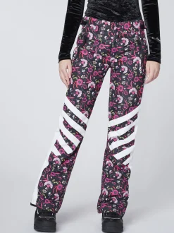Chiemsee Damen Skihose in schwarz mehrfarbig