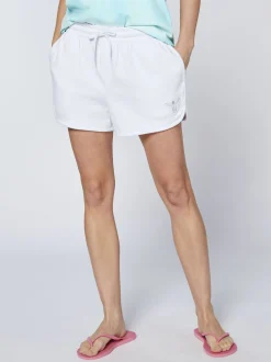 Chiemsee Damen Sweatshorts in weiß - Länge: kurz