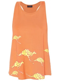Chiemsee Damen Top in orange - Ausschnitt: Rundhals