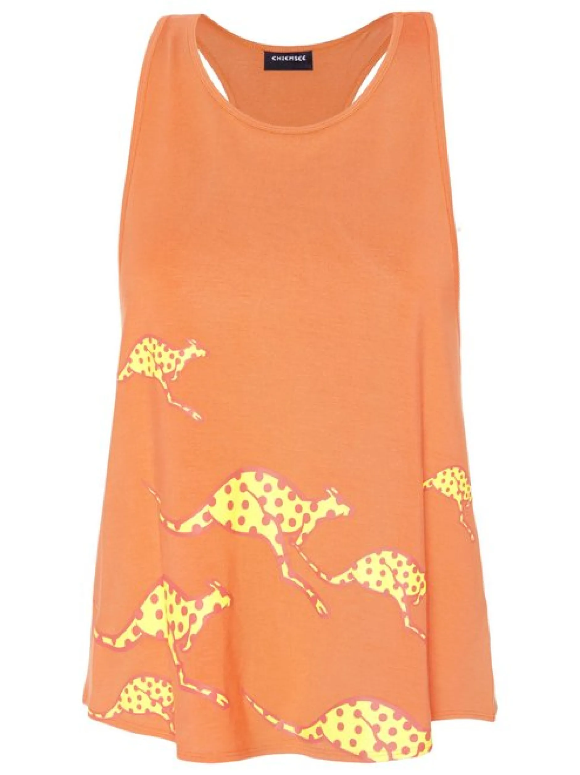 Chiemsee Damen Top in orange - Ausschnitt: Rundhals