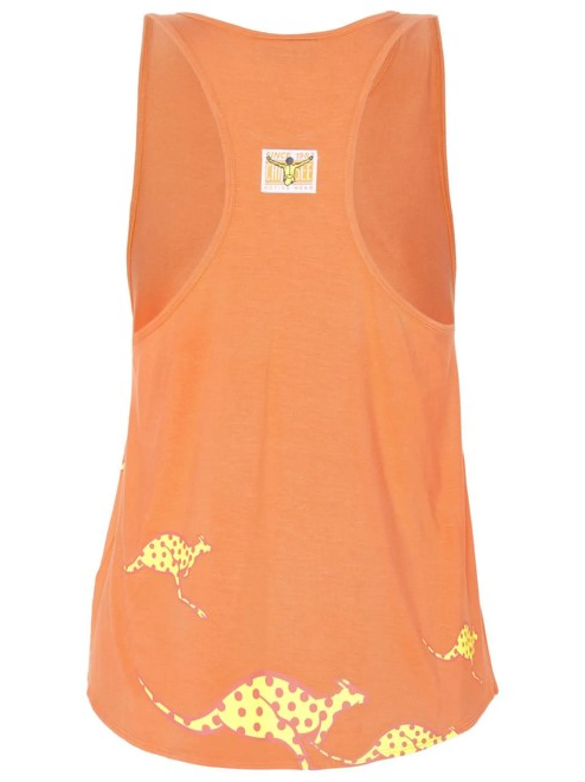 Chiemsee Damen Top in orange - Ausschnitt: Rundhals