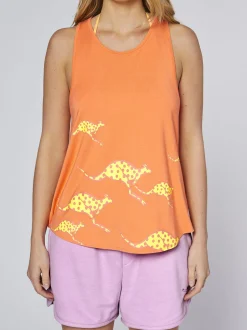 Chiemsee Damen Top in orange - Ausschnitt: Rundhals