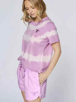Chiemsee Damen T-Shirt in lila - Ausschnitt: Rundhals