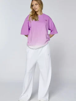 Chiemsee Damen T-Shirt in lila - Ausschnitt: Rundhals