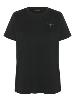 Chiemsee Damen T-Shirt in schwarz - Ausschnitt: Rundhals