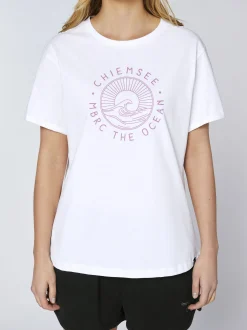 Chiemsee Damen T-Shirt in weiß - Ausschnitt: Rundhals