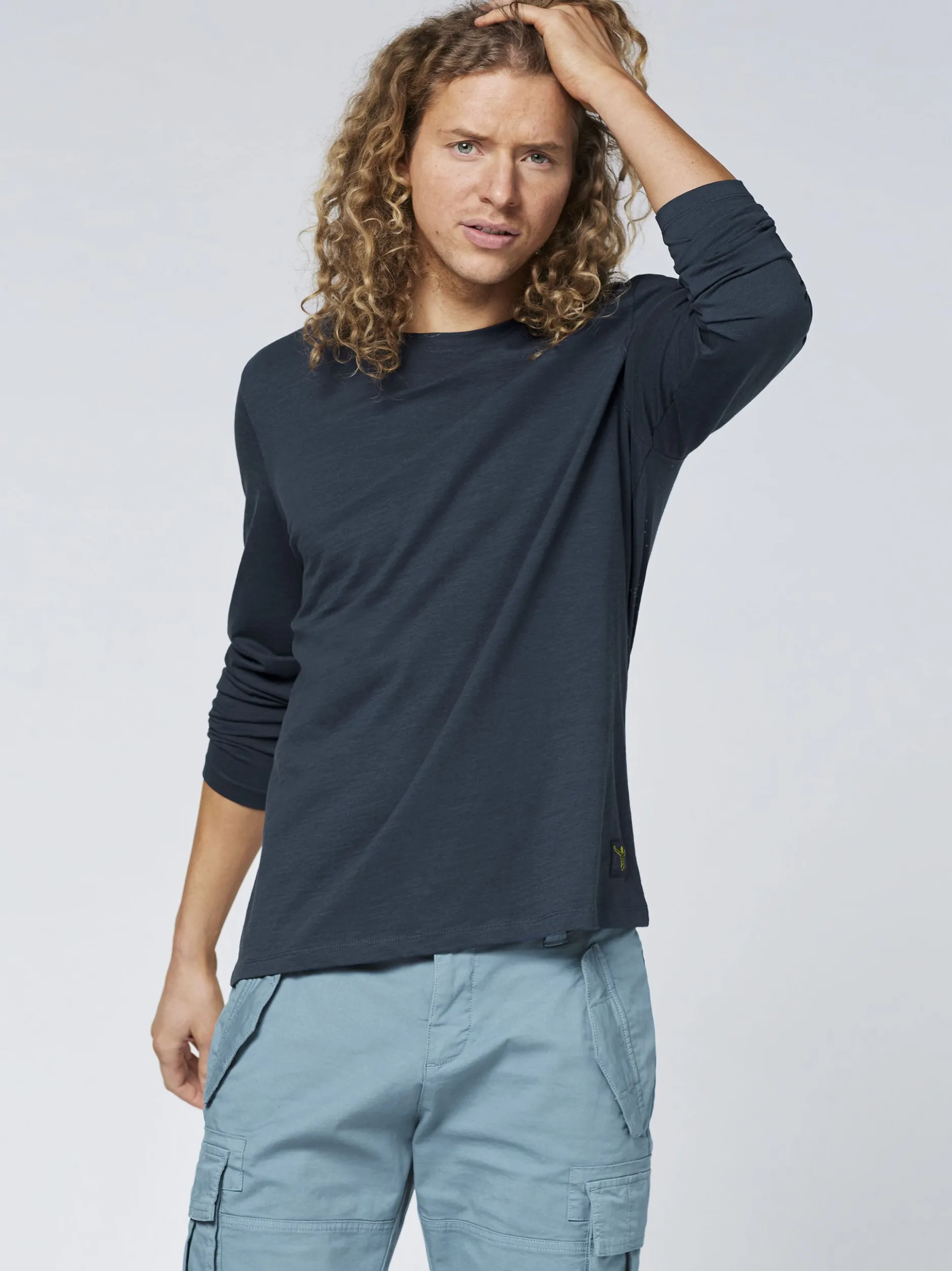 Chiemsee Herren Langarmshirt in blau - Ärmel: langarm