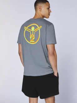 Chiemsee Herren T-Shirt in blau - Ausschnitt: Rundhals