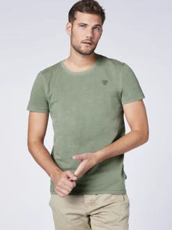 Chiemsee Herren T-Shirt in grün - Ausschnitt: Rundhals