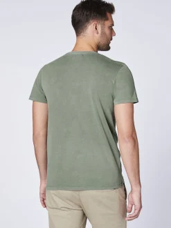 Chiemsee Herren T-Shirt in grün - Ausschnitt: Rundhals