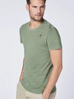 Chiemsee Herren T-Shirt in grün - Ausschnitt: Rundhals