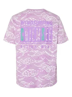 Chiemsee Herren T-Shirt in lila - Ausschnitt: Rundhals