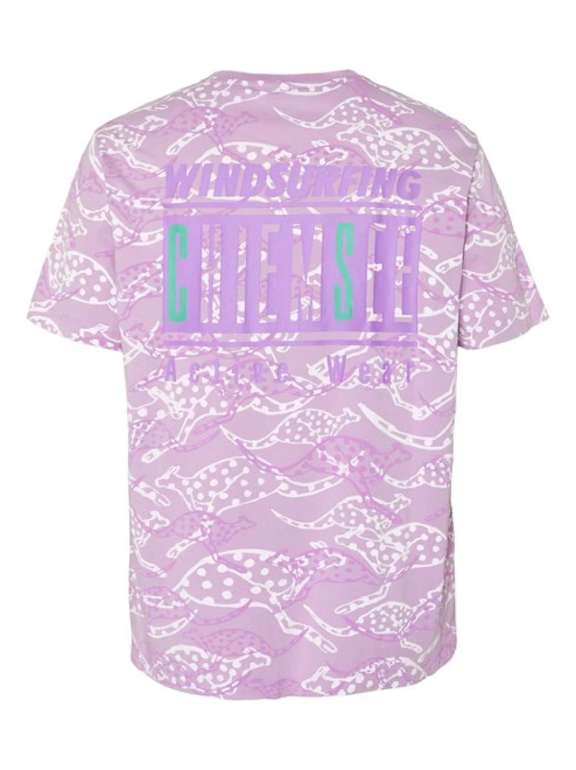 Chiemsee Herren T-Shirt in lila - Ausschnitt: Rundhals