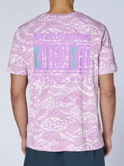 Chiemsee Herren T-Shirt in lila - Ausschnitt: Rundhals