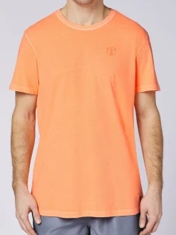 Chiemsee Herren T-Shirt in orange - Ausschnitt: Rundhals