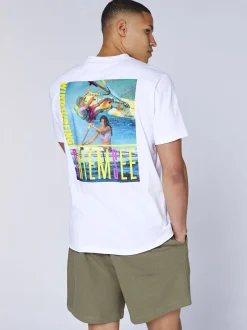 Chiemsee Herren T-Shirt in weiß - Ausschnitt: Rundhals