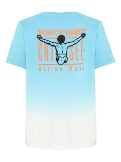 Chiemsee Jungen T-Shirt in blau weiß - Ärmel: kurzarm