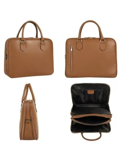 Cluty Damen Aktentasche in cognac