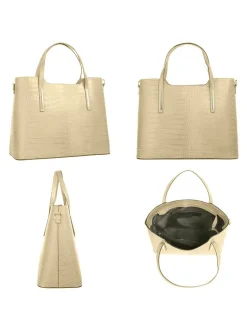 Cluty Damen Handtasche in beige