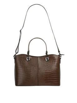 Cluty Damen Handtasche in braun