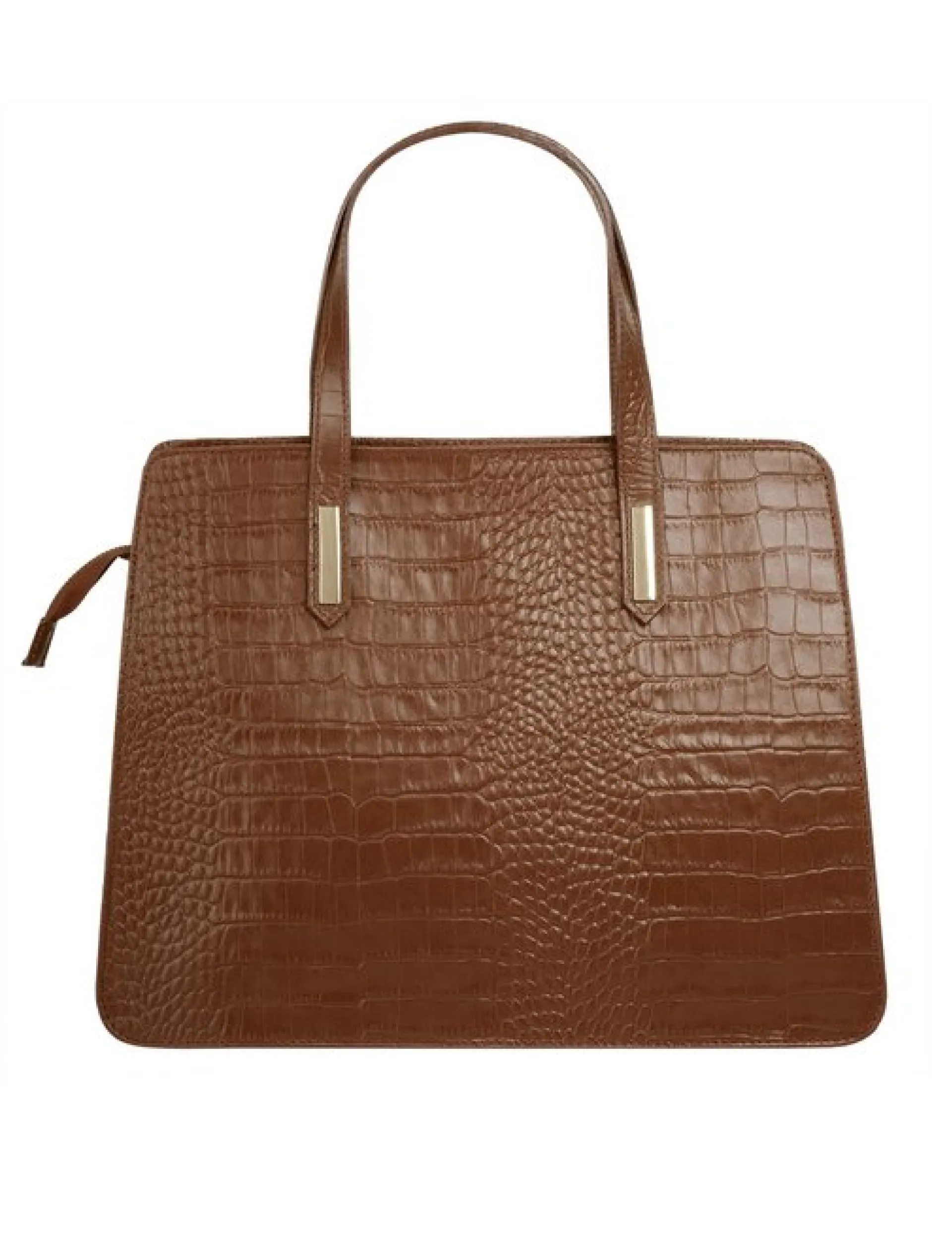 Cluty Damen Handtasche in cognac