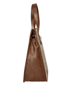Cluty Damen Handtasche in cognac