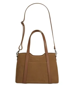 Cluty Damen Handtasche in cognac