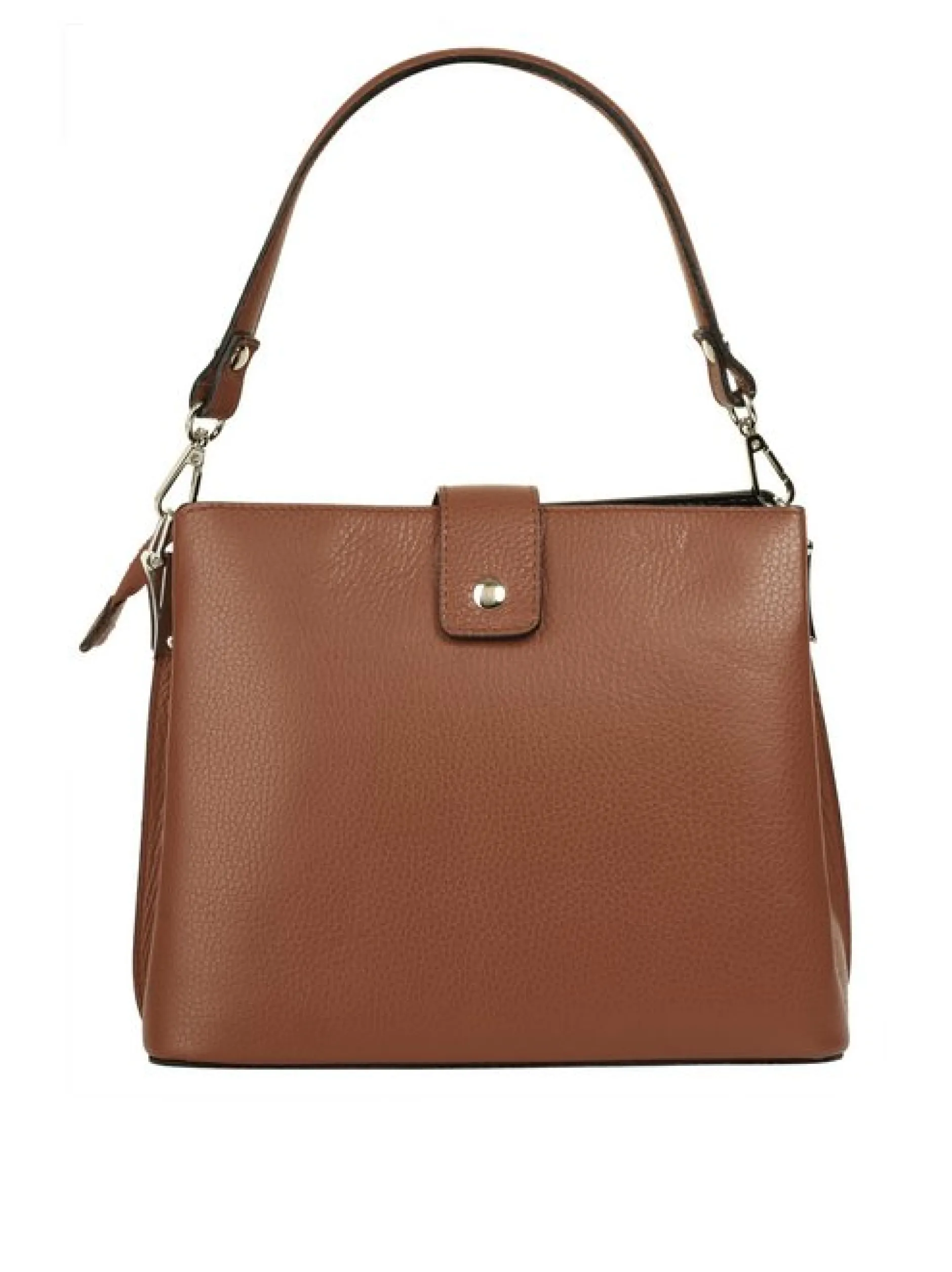 Cluty Damen Handtasche in cognac