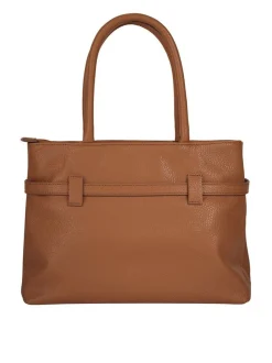 Cluty Damen Handtasche in cognac