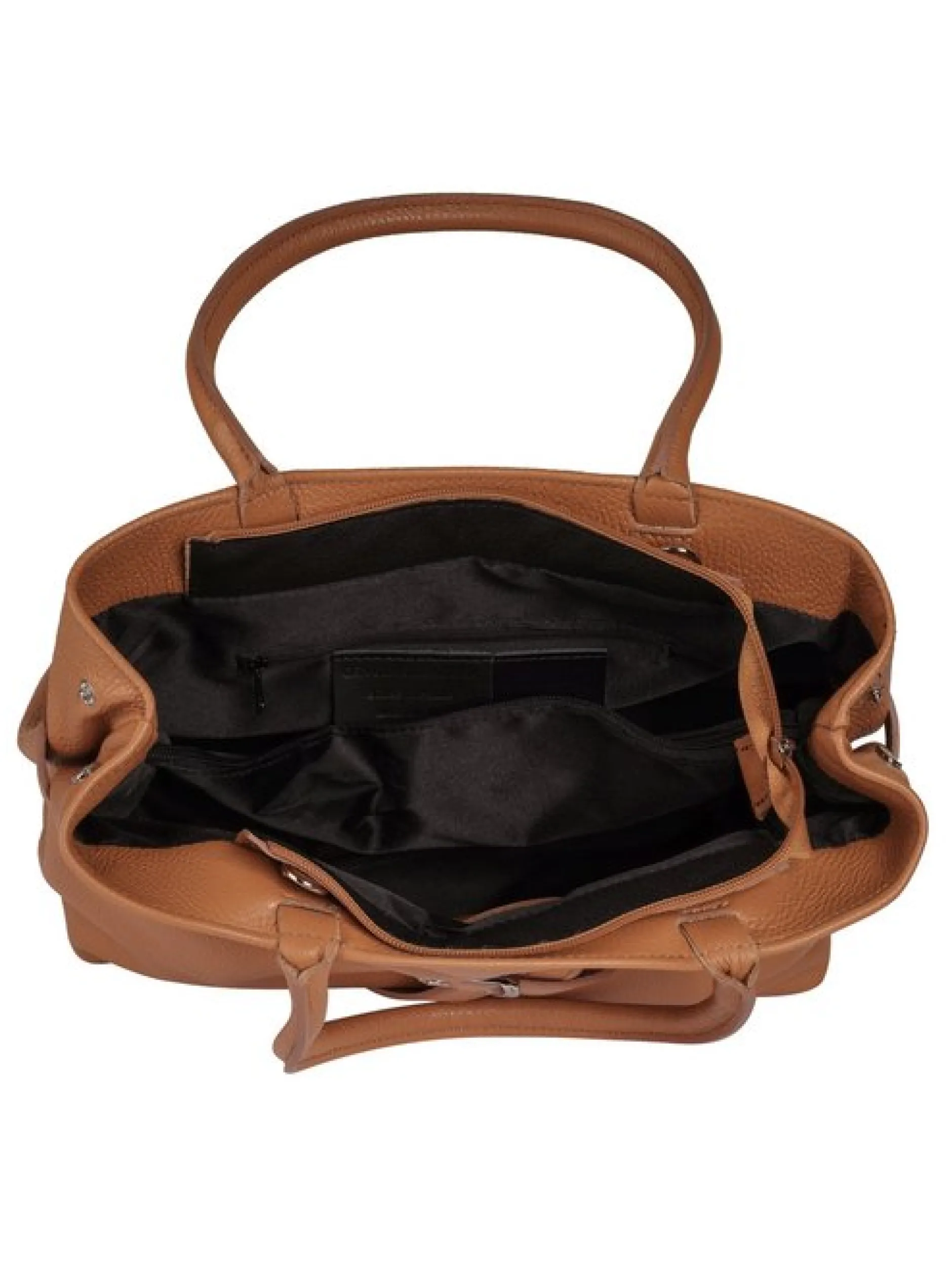 Cluty Damen Handtasche in cognac