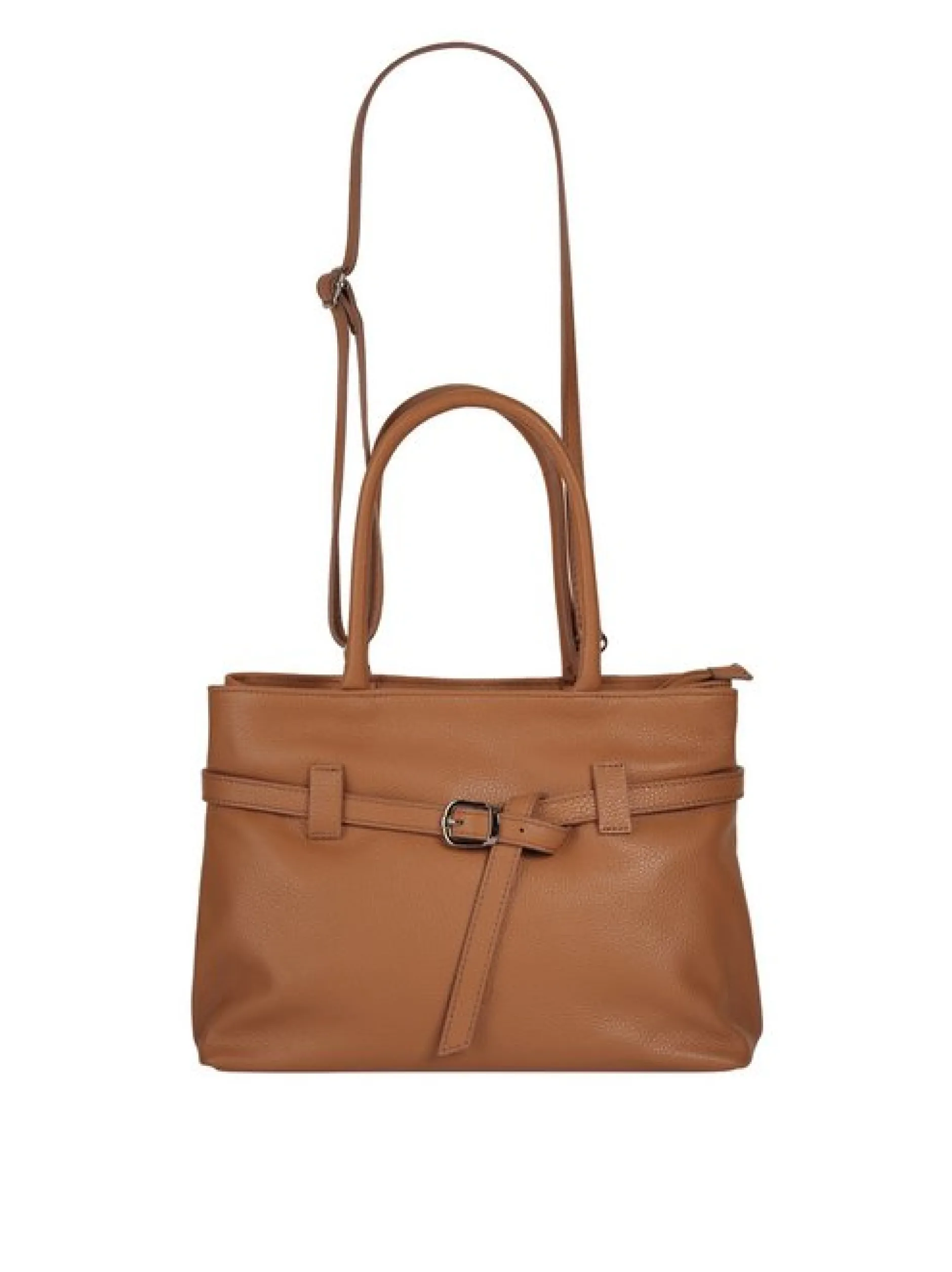 Cluty Damen Handtasche in cognac
