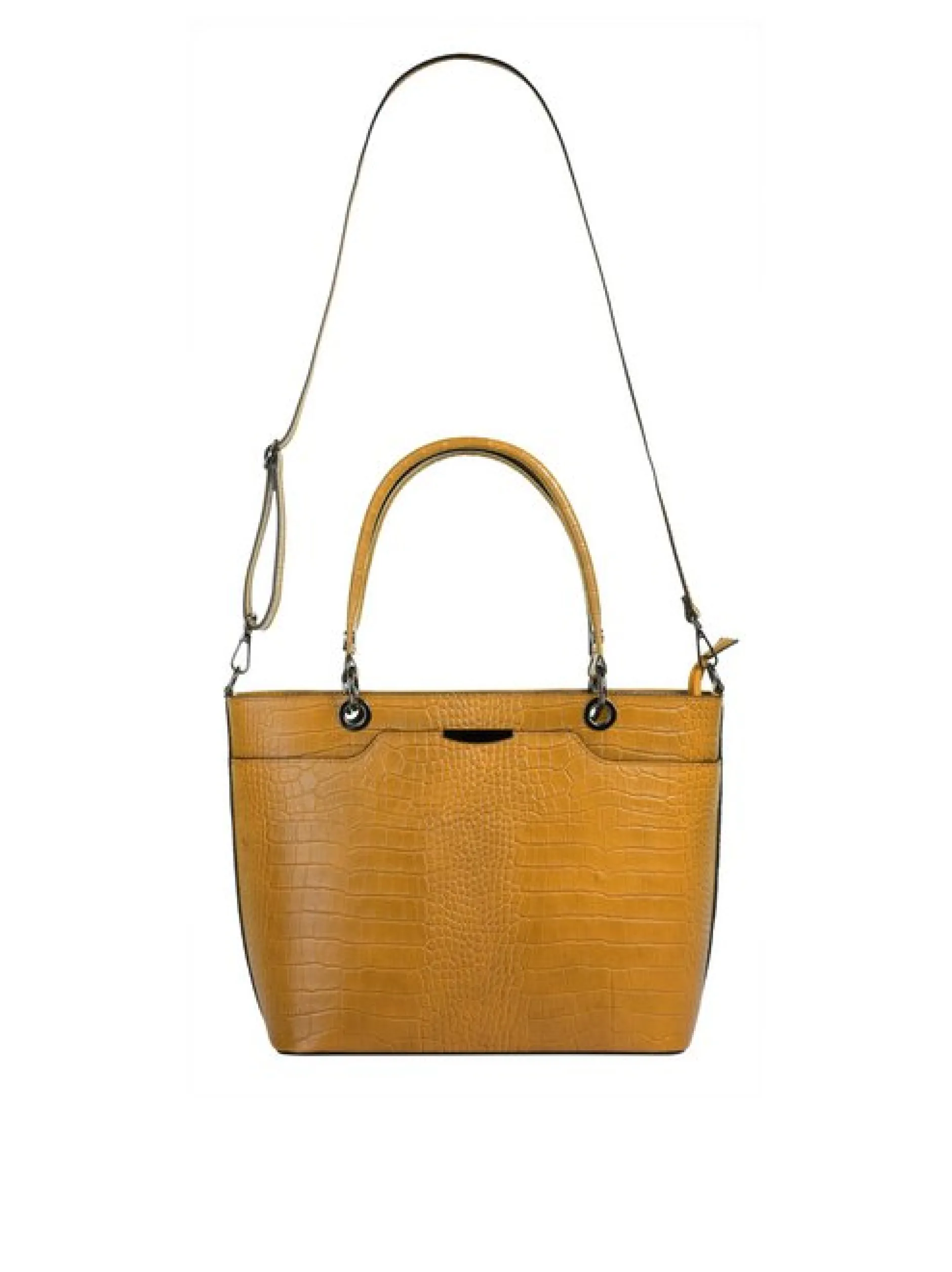 Cluty Damen Handtasche in gelb