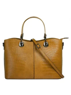 Cluty Damen Handtasche in gelb