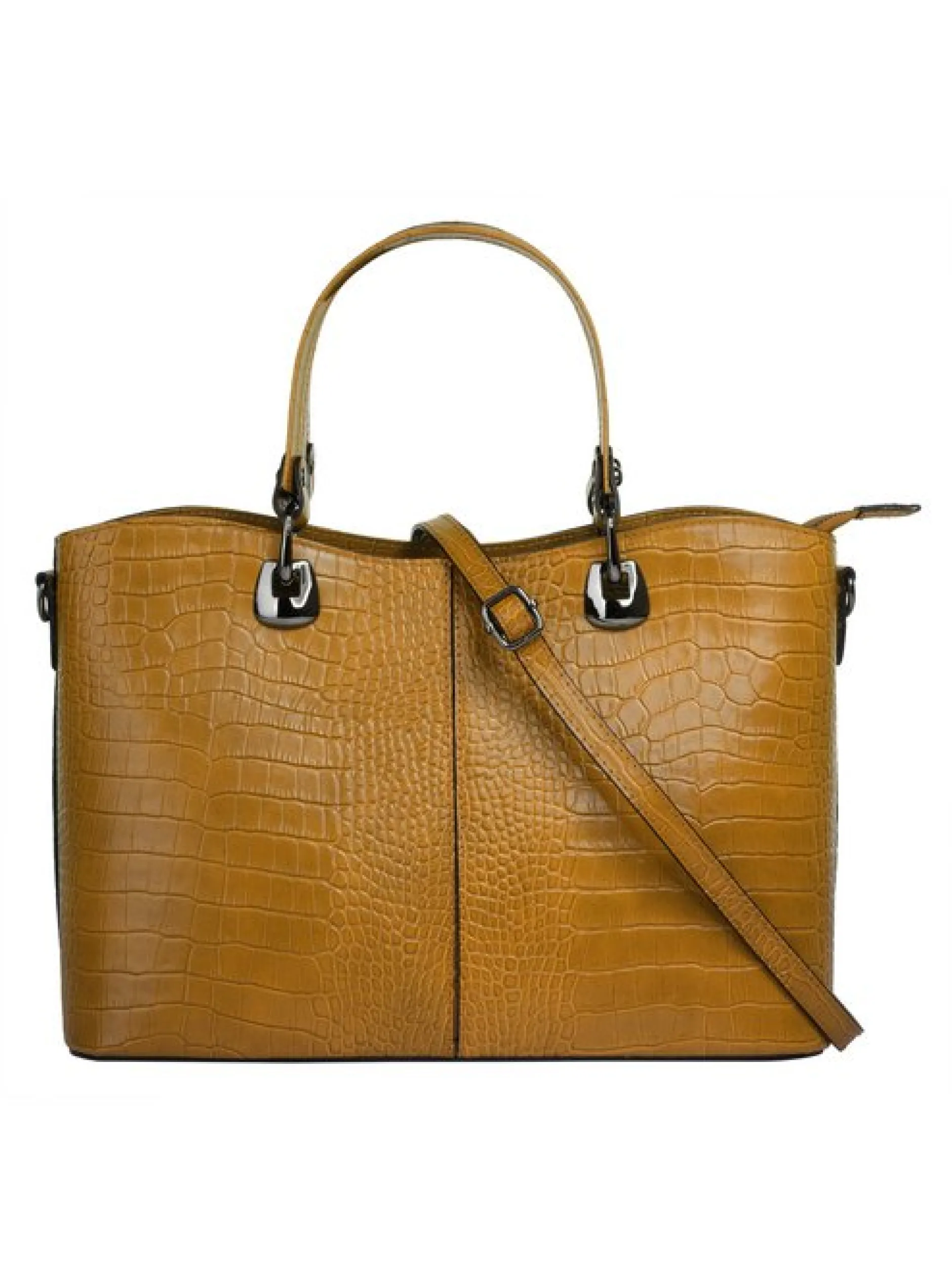 Cluty Damen Handtasche in gelb