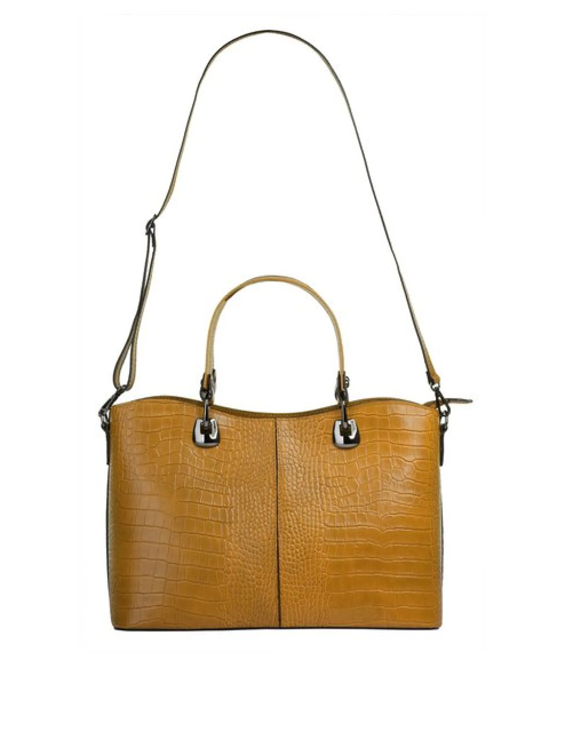 Cluty Damen Handtasche in gelb