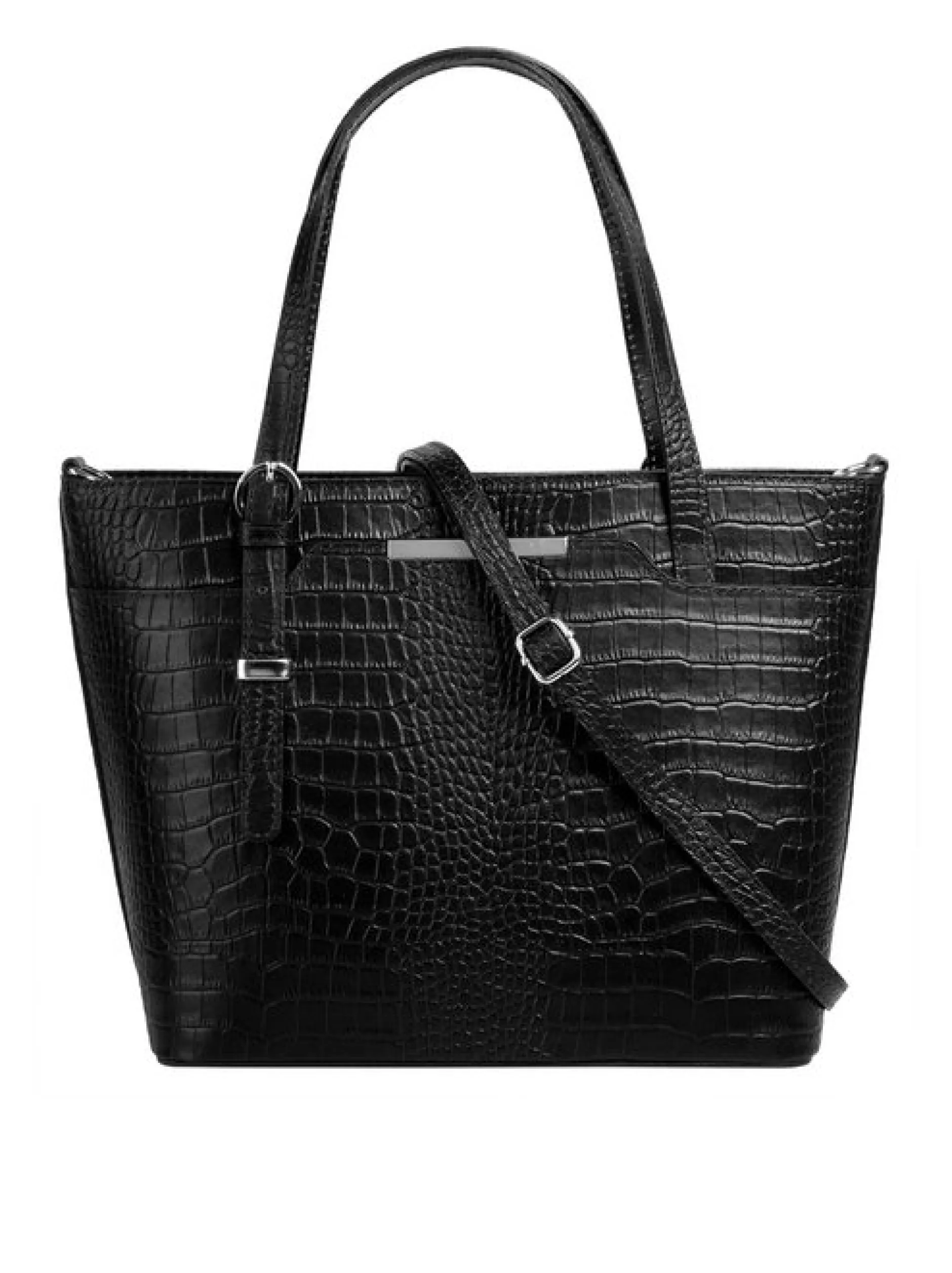 Cluty Damen Handtasche in schwarz
