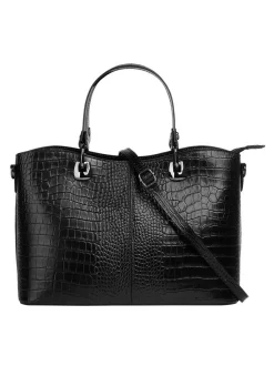 Cluty Damen Handtasche in schwarz