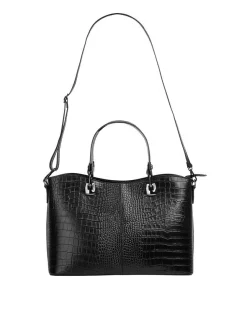 Cluty Damen Handtasche in schwarz