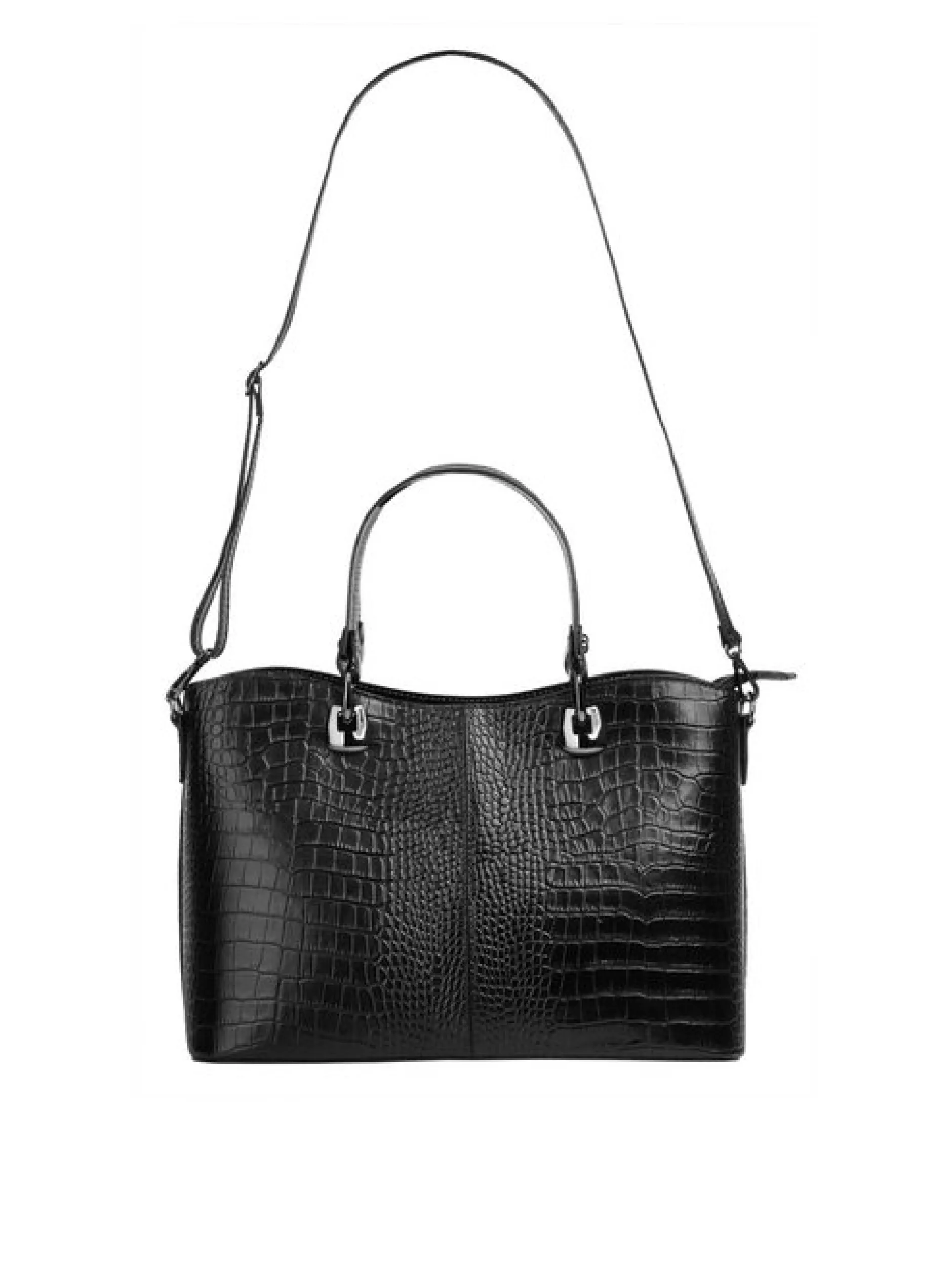 Cluty Damen Handtasche in schwarz