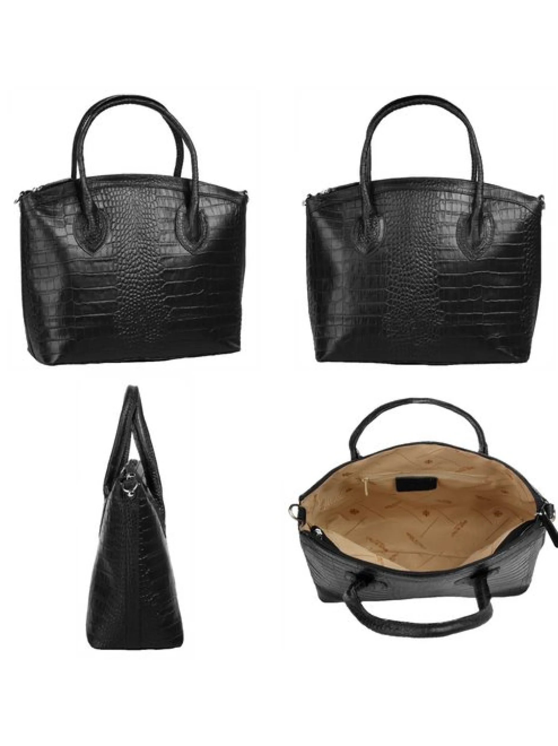 Cluty Damen Handtasche in schwarz