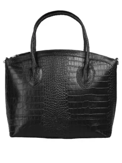 Cluty Damen Handtasche in schwarz