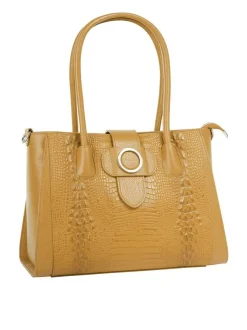 Cluty Damen Shopper in gelb