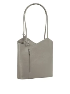 Cluty Damen Shopper - Rucksack - Kombination in grau