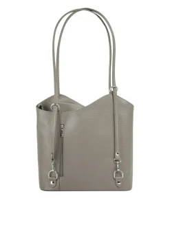 Cluty Damen Shopper - Rucksack - Kombination in grau