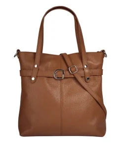 Cluty Damen Tote in cognac
